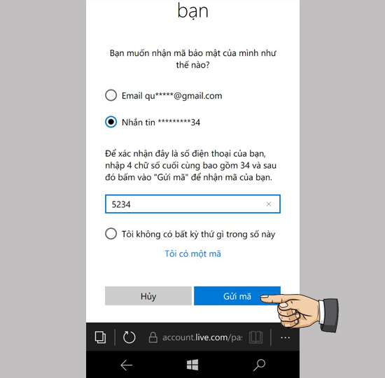 Hướng dẫn lấy lại mật khẩu của tài khoản Microsoft Live ID 4