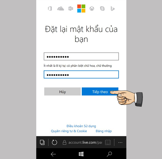 Hướng dẫn lấy lại mật khẩu của tài khoản Microsoft Live ID 7